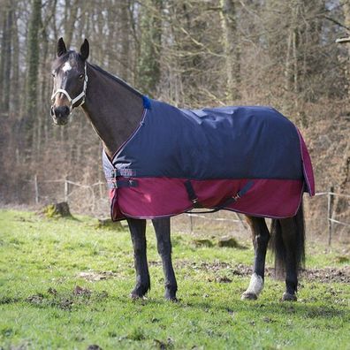 Equithème Tyrex 1200D Turnout 0g - marineblau/bordeauxrot
