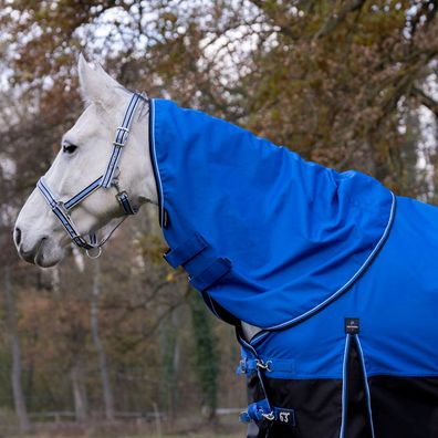 Equithème TYREX 1200 D Halsteil 200g - Blau/Schwarz