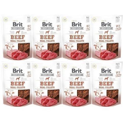 BRIT JERKY Rindfleischfilets 8x200g