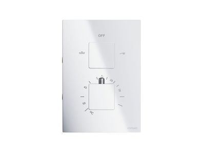 Unterputz Brausearmatur BOX Verdeckter Einbau Mischer Thermostatisch in Chrom