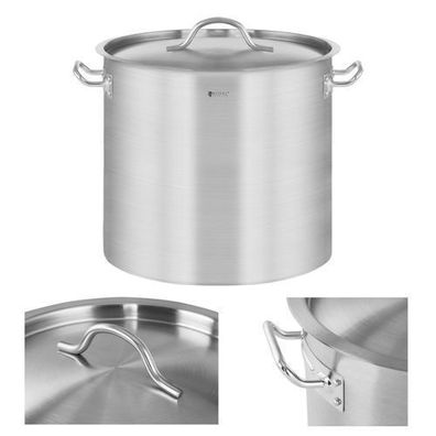 Gastronorm-Topf mit Deckel, Edelstahl, für Induktionsherde, 25 l