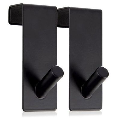 Schwarzer Metall-Türhänger RADKA 3x5x8 cm 2 Stück