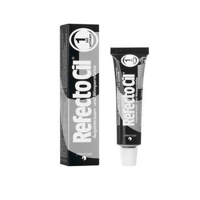 Refectocil Henna für Augenbrauen und Wimpern, 1 Pure Black, 15ml