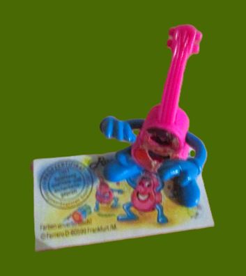 Rosa Gitarre mit BPZ (Aufleber defekt)
