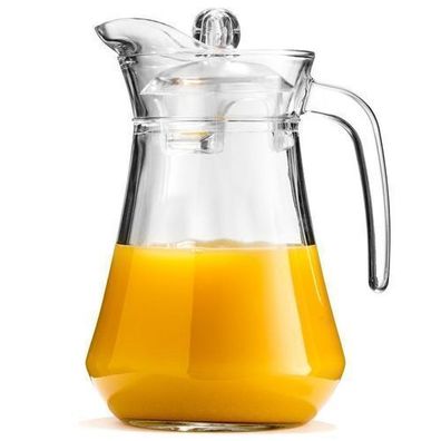 Glaskrug mit Deckel, 1,4 l