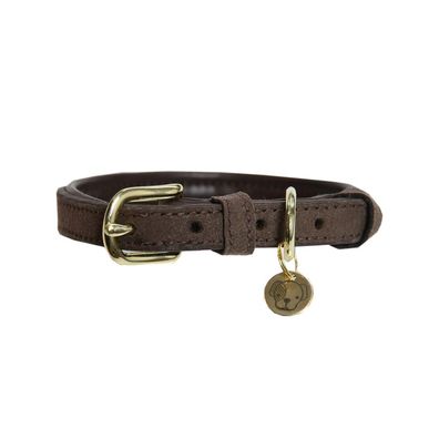 Kentucky Dogwear Leather Velvet Dog Collar Hundehalsband