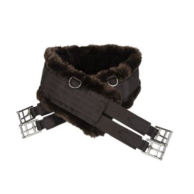 Kentucky Horsewear Sattelgurt mit Lammfellimitat Elastik