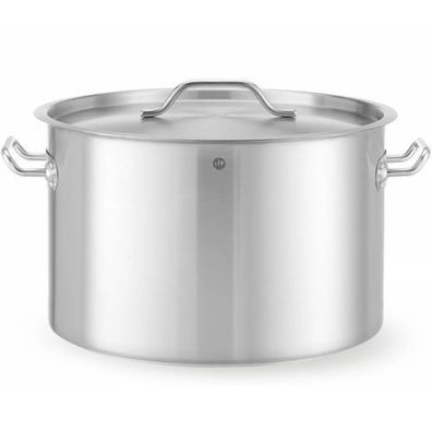 Budget Line mittelgroßer Topf mit Deckel 32 l 400x260 - Hendi 832851