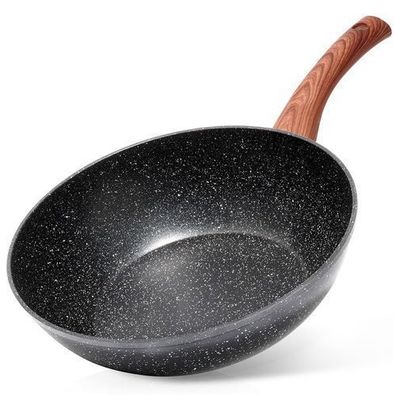 BLACK&WOOD Granit-Wokpfanne 28 cm