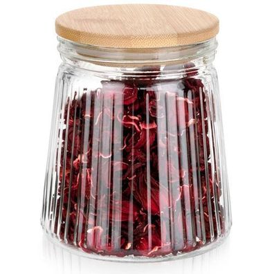 Glasbehälter für lose Produkte mit Deckel und Verschluss, 700 ml
