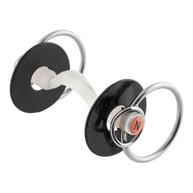 Nathe Standardgebiss mit zusätzlich kleinen Ringen+Zungenfreiheit 20mm