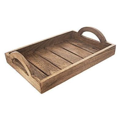 MANGO Serviertablett aus Holz, 30,5 x 20,5 cm