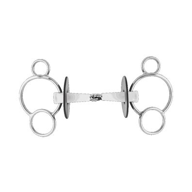 Nathe 3-Ring Gebiss einfach gebrochen 18mm