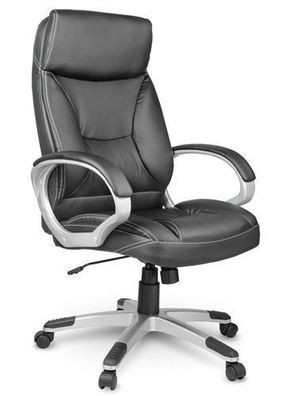 Sofotel EG-223 Bürostuhl aus schwarzem Leder