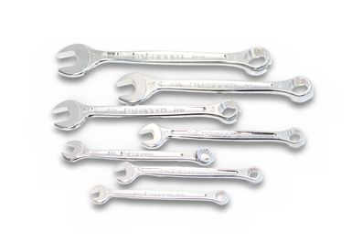 Facom 440. JN8 Ring-Maulschlüssel Satz 7-teilig 8 bis 22 mm metrisch verchromt