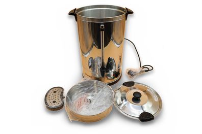 Casselin CPC100 Kaffeebereiter 100 Tassen 15 L Edelstahl 1650 W doppelwandig