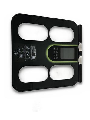 Letron Körperfettwaage 8 Elektroden Bluetooth 58 Körperdaten 180 kg 24 Nutzer