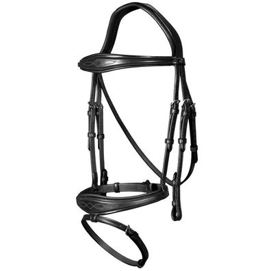 Dyon New English Collection anatomische Trense mit kombiniertem Reithalfter