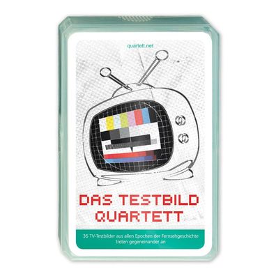 Testbild Quartett | 36 TV-Testbilder | Retro-Kartenspiel zur Fernsehgeschichte