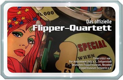 Das offizielle Flipper-Quartett | 32 Pinball-Automaten | Retro Kartenspiel