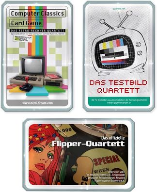 Das Retro-Bundle - 3 Quartettspiele: Retro-Rechner, TV-Testbilder & Flipper