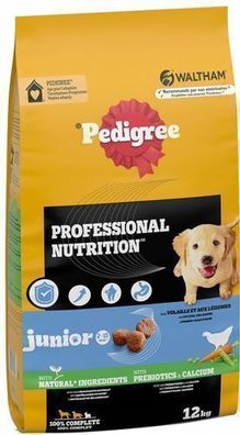 Pedigree Professional Nutrition Junior Geflügel Trockenfutter für Hunde - 12 kg