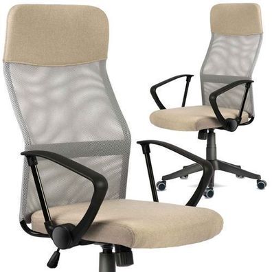 Sofotel Sydney Bürostuhl mit Mikronetzgewebe, beige