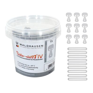 Waldhausen Safe-Gum, silbergrau, Eimer (18er Set gemischt)