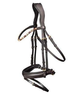 Waldhausen Trensenzaum X-Line Goldheart schwed. kombiniert
