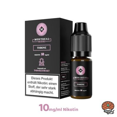 Montreal Original Throne * 10mg/ml* Nikotinsalz, 10ml Liquid