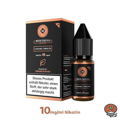 Montreal Original Caramel Tobacco * 10mg/ml* Nikotinsalz, 10ml Liquid