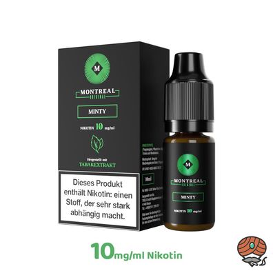 Montreal Original Minty * 10mg/ml* Nikotinsalz, 10ml Liquid