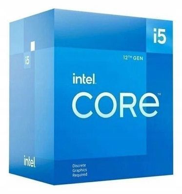 Prozessor: Intel Core i5-12400F, 18 MB Cache, bis zu 4,40 GHz