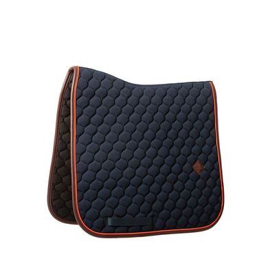 Kentucky Horsewear Saddle Pad Onion Quilt Leather Neon Dressage