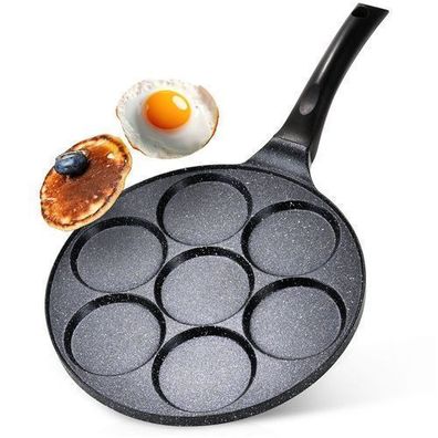 Eierpfanne aus Granit, 7 Mulden, BASIC LINE, 26 cm