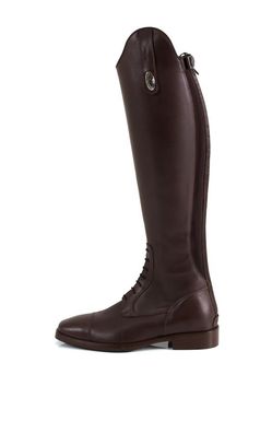 Tricolore Soft Glattleder Reitstiefel braun by DeNiro