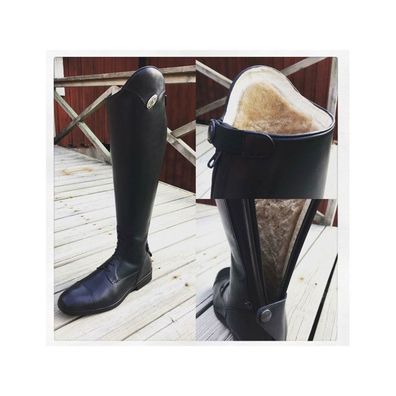DeNiro Salento Winter Leder-Reitstiefel schwarz