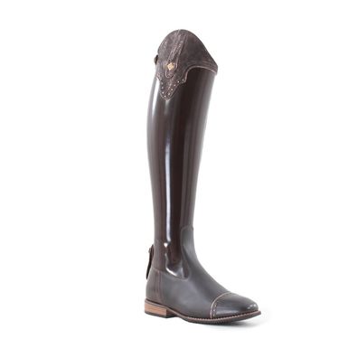 DeNiro Salento 01 Reitstiefel brushed caffé mit Top America in Savage Bronze