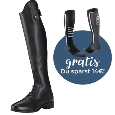 Ariat Lederstiefel Heritage Contour II + GRATIS Ariattek Slimline Performance So