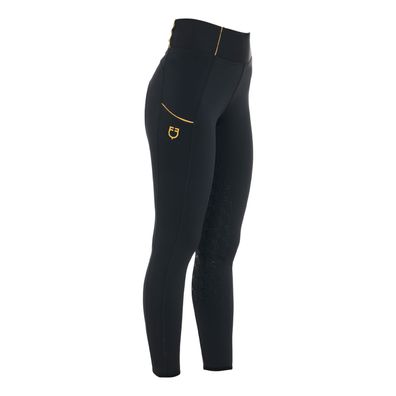 Equestro Slim Fit High Waist Vollgrip Reitleggings Damen