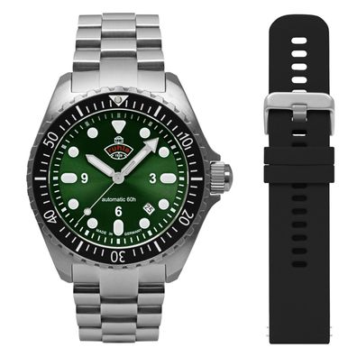 Ruhla 4960M-4 NVA Kommando Minentaucher Automatik Uhr 60h Gangreserve, 20ATM