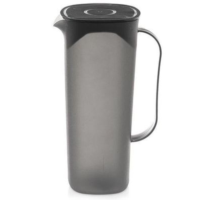 Kunststoffkrug mit Deckel, schwarz, 1,8 l