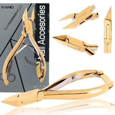 Hautzange Nagelknipser Schere Kosmetik Maniküre Studio SPA gold