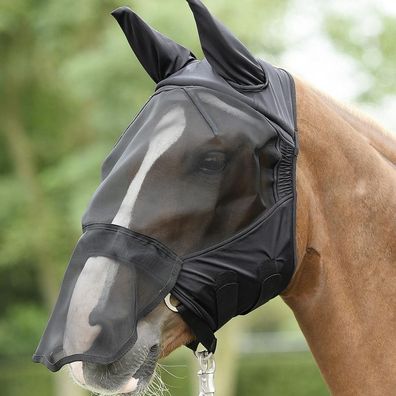 Busse Fliegenmaske FLY Buckler PLUS - schwarz