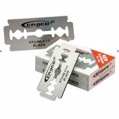 Rasierklingen-Set Croco 100 Stk. langlebige präzise Barber-Klingen