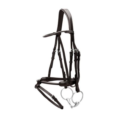 Dyon Round Leather Trense mit runden Lederdetails WBD