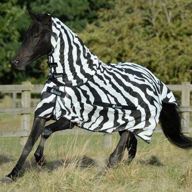 Bucas Fliegendecke Buzz-Off Full Neck Zebra