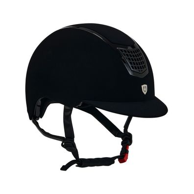 Equestro Eclipse Plain Velvet Ultra-light Reithelm