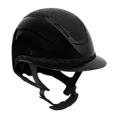 Equestro Apocalipse Glossy Reithelm mit Strasssteinen