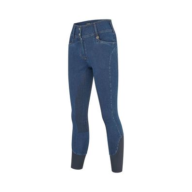 Kingsland KLKayce Reithose in H-Form mit Full-Grip aus Denim für Damen